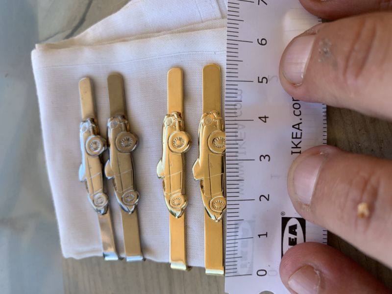 Austin-Healey Krawattennadeln vergoldet versilbert Oldtimer Classic Car Automobilia