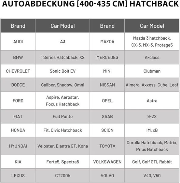 Autoabdeckung Vollgarage Auto Abdeckplane Staubdicht Wasserdicht Autohülle Autoplane Winter & Sommer