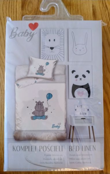 Ropa de cama para bebé Happy Hippo, 1 juego, caja original