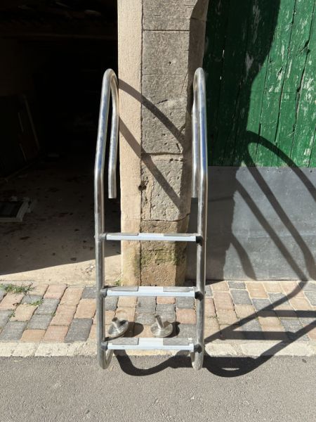 Badeleiter, Poolleiter unbenutzt, rostfreier Stahl