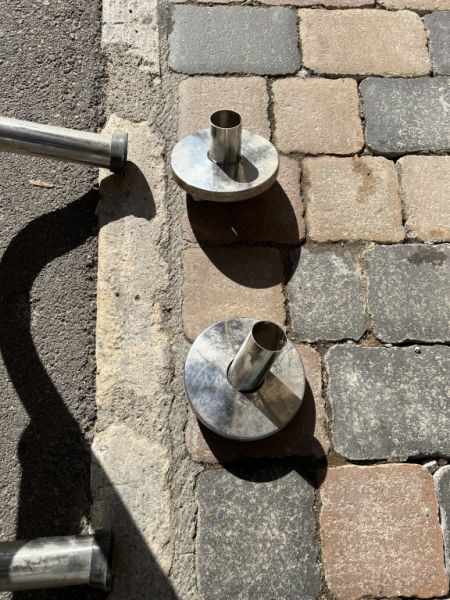 Badeleiter, Poolleiter unbenutzt, rostfreier Stahl