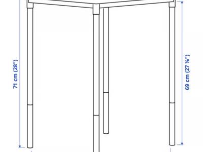 Conjunto de balcón - mesa y silla