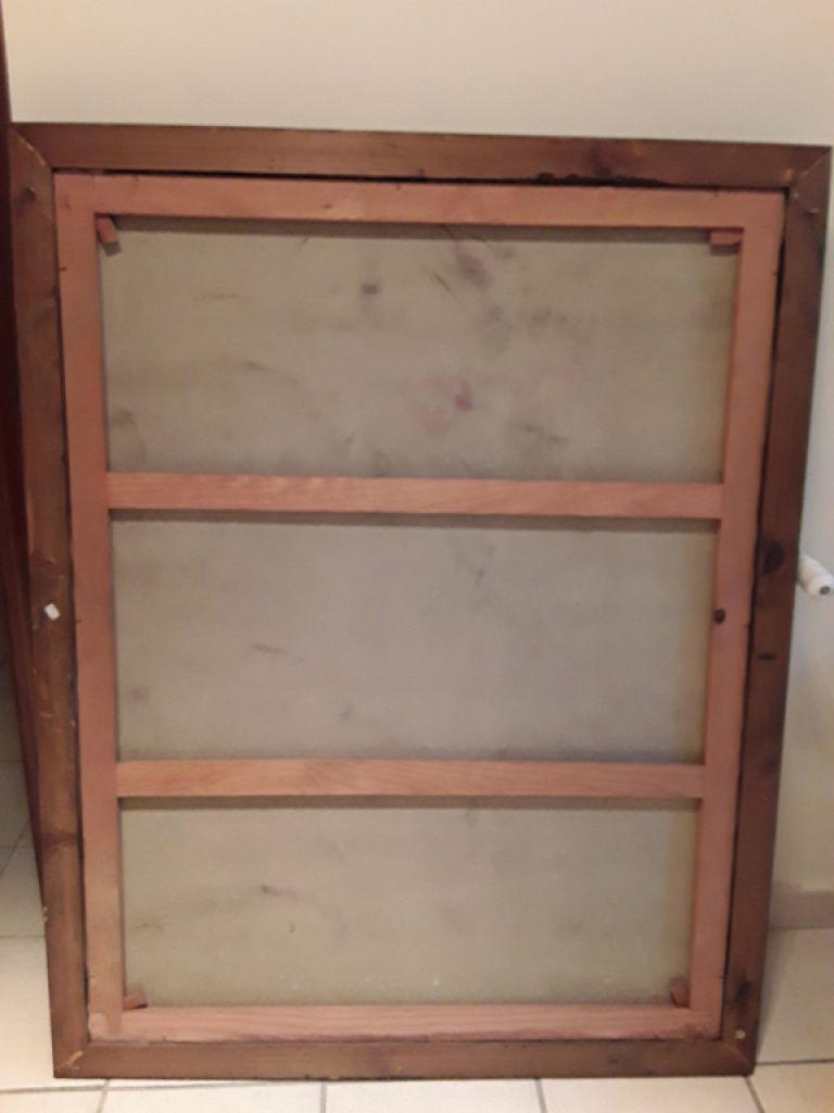 Blumenbild gross mit goldenem Rahmen