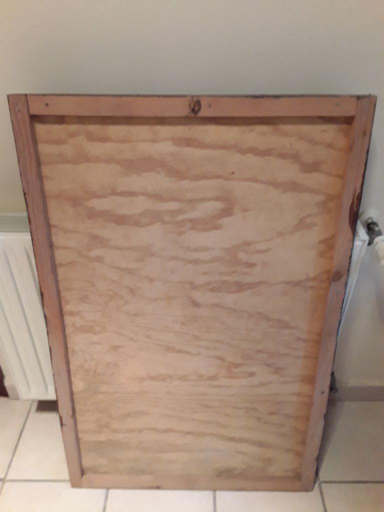 Flower picture large with golden frame