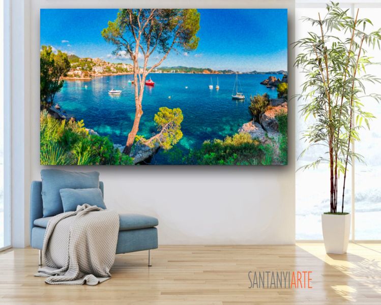 Cala Fornells - Arte sobre lienzo    170x100cm