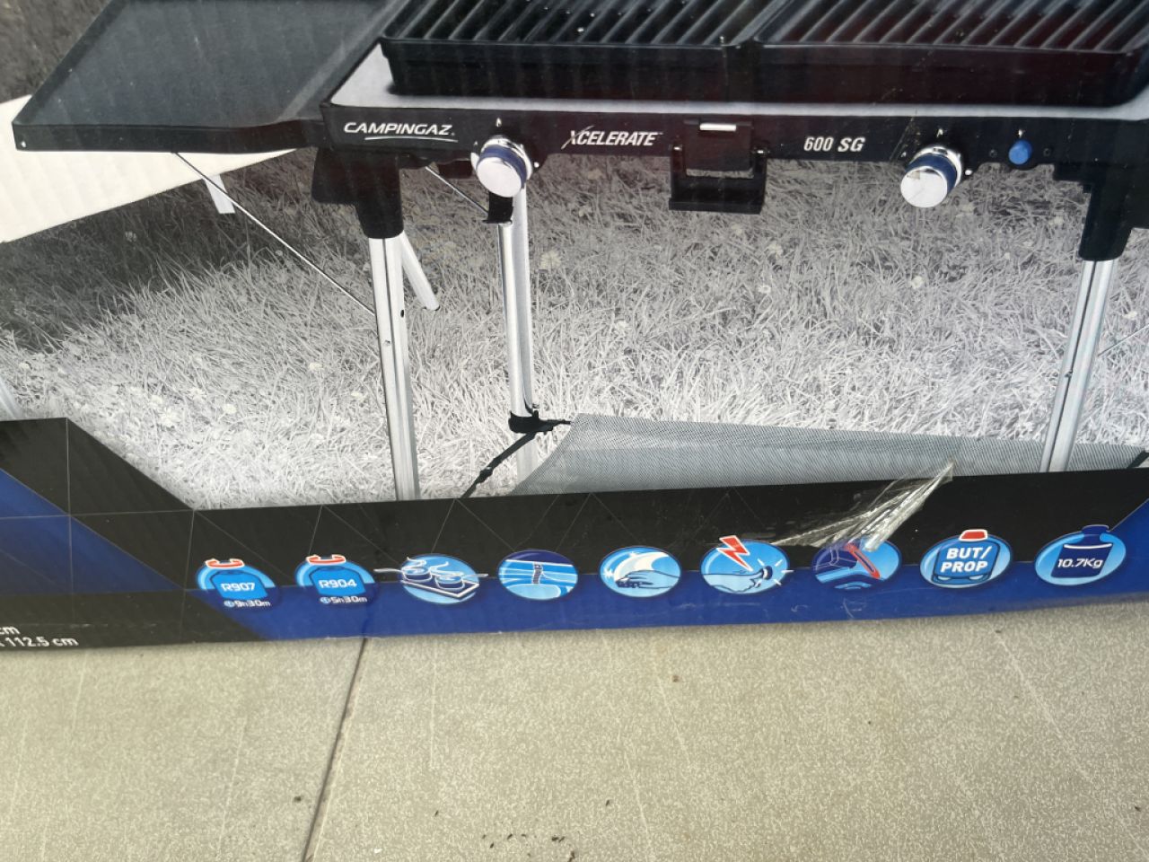 Campingaz 600 SG Estufa / parrilla de gas de 2 quemadores