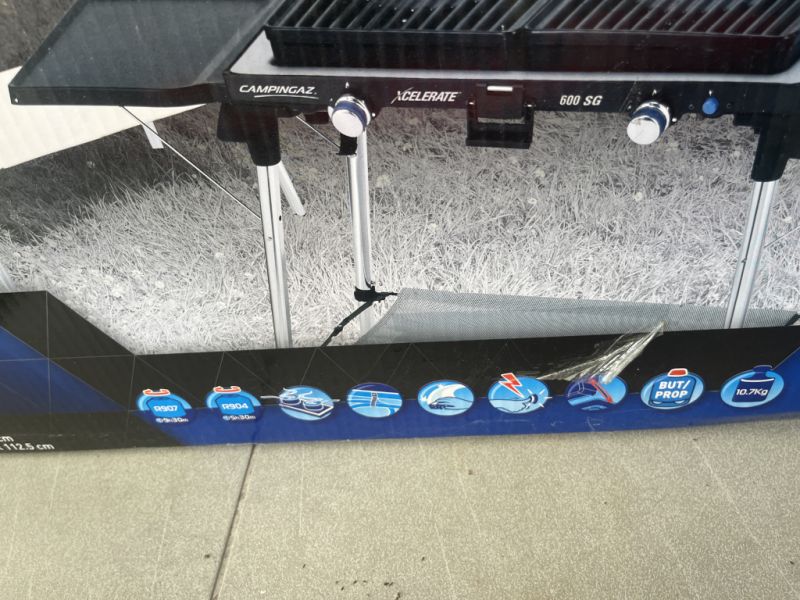 Campingaz 600 SG Estufa / parrilla de gas de 2 quemadores