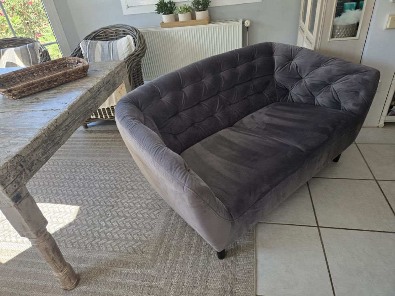 Chesterfield 2er-Sofa, wie neu: Santa Ponza