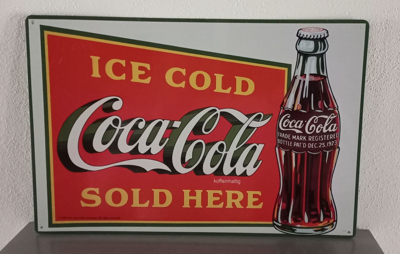 Coca Cola Vintage Blechschild