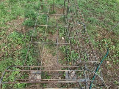 Sofá sofá de hierro forjado para terraza o jardín