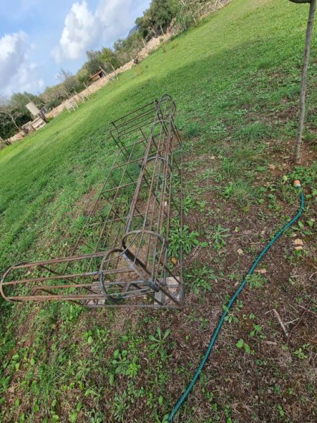 Sofá sofá de hierro forjado para terraza o jardín