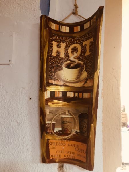 Dachziegel mit Teelicht