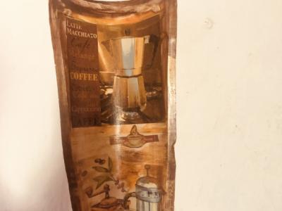 Dachziegel mit Teelicht