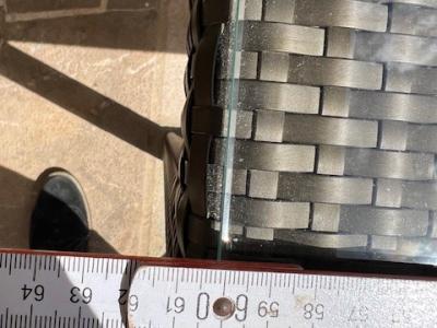 DEDON Rattan-Glas  Tisch 1a neuwertig