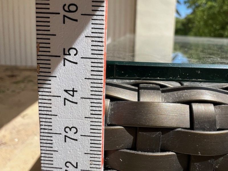 DEDON Rattan-Glas  Tisch 1a neuwertig