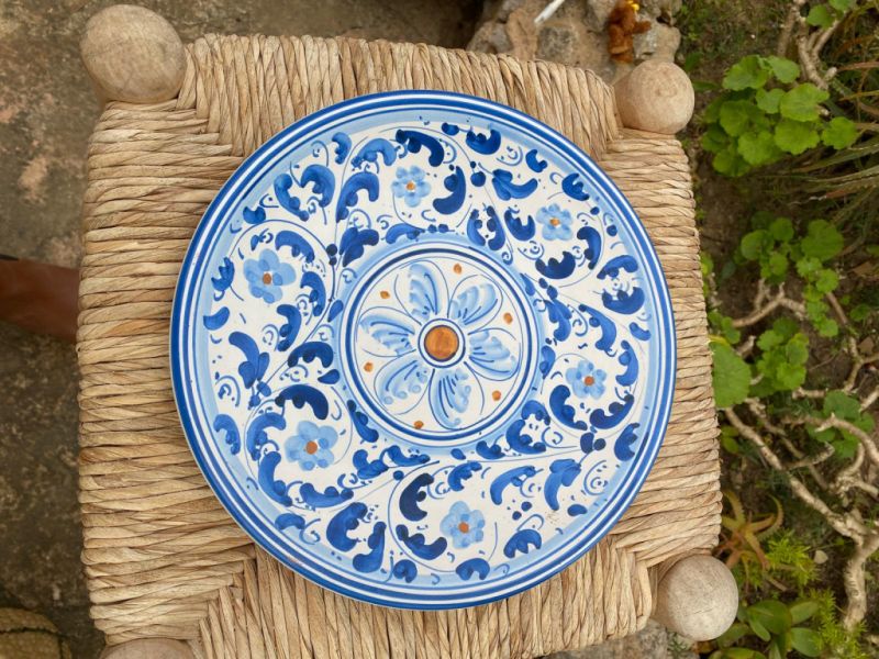 DECOR wall plate Mallorca blue