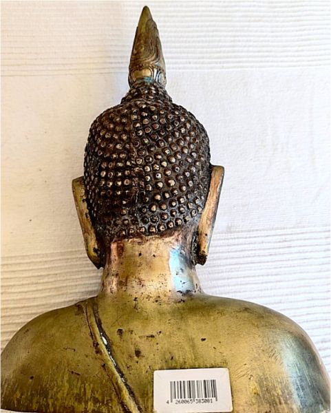 Dekorative Buddha-Büste von Gilde Handwerk – Antik-Stil – 34 cm