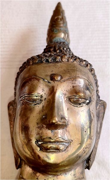 Dekorative Buddha-Büste von Gilde Handwerk – Antik-Stil – 34 cm