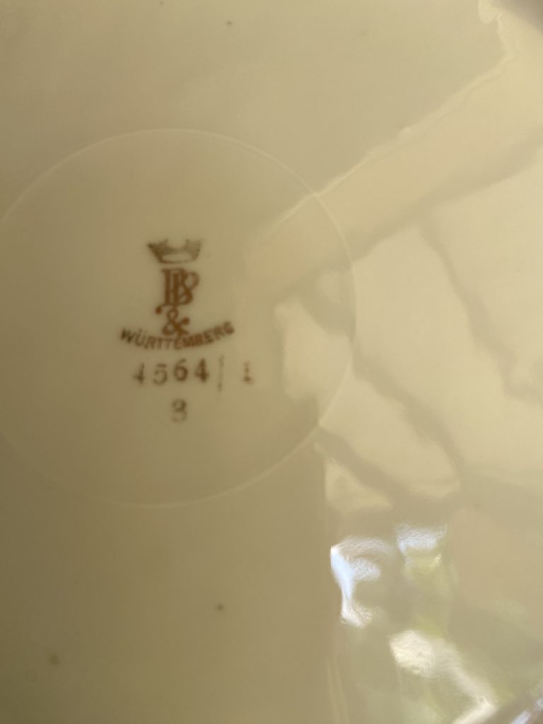 Platos de postre decorativos de los años 50