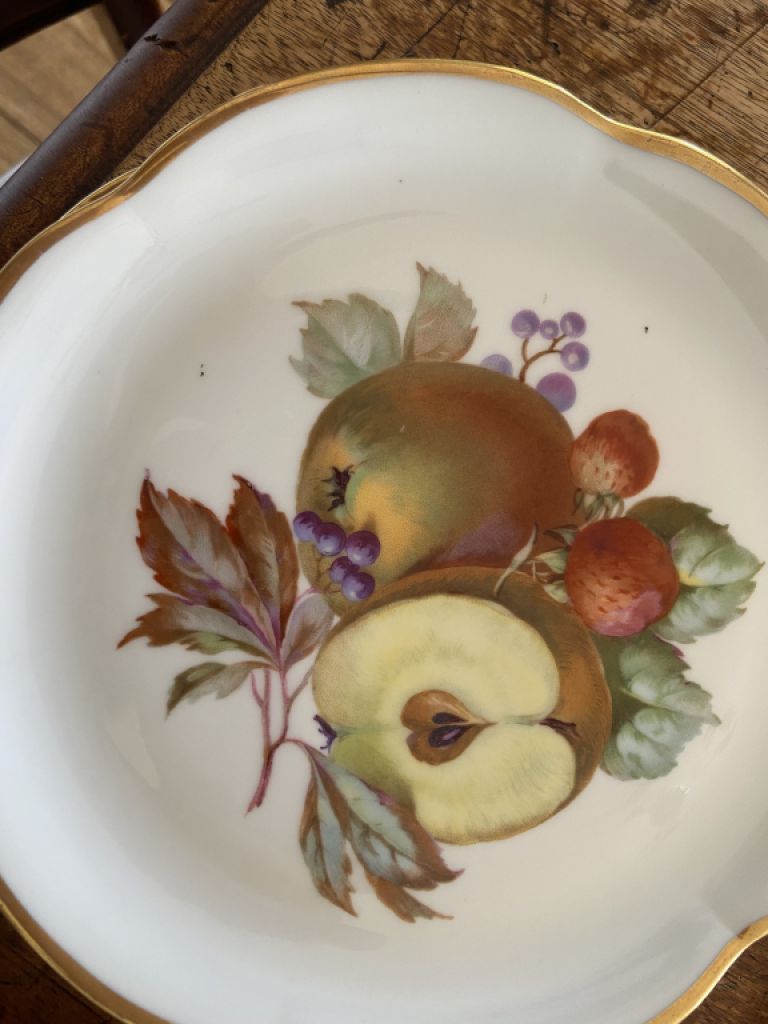 Dekorative Dessertteller aus den 50zigern