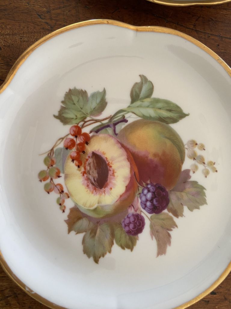 Dekorative Dessertteller aus den 50zigern