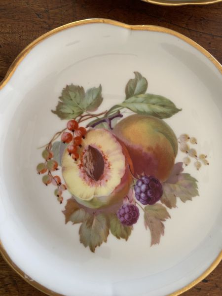 Dekorative Dessertteller aus den 50zigern