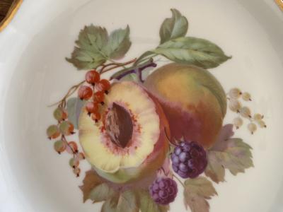 Dekorative Dessertteller aus den 50zigern