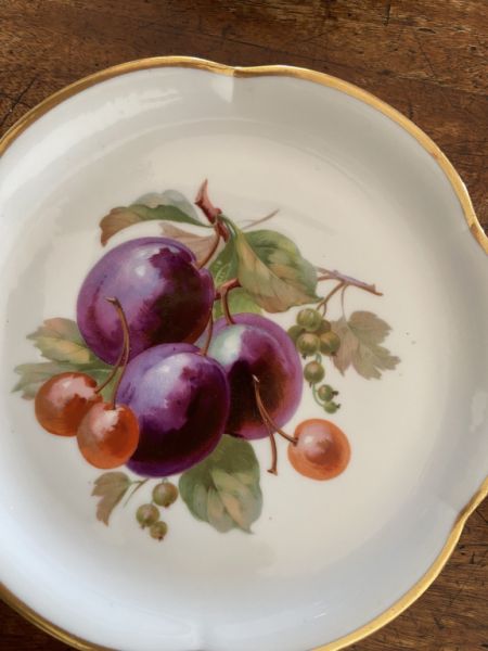 Dekorative Dessertteller aus den 50zigern