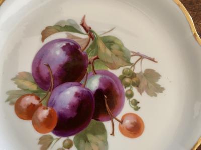 Dekorative Dessertteller aus den 50zigern