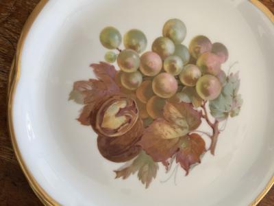 Dekorative Dessertteller aus den 50zigern