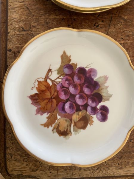 Dekorative Dessertteller aus den 50zigern