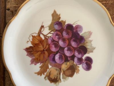 Dekorative Dessertteller aus den 50zigern