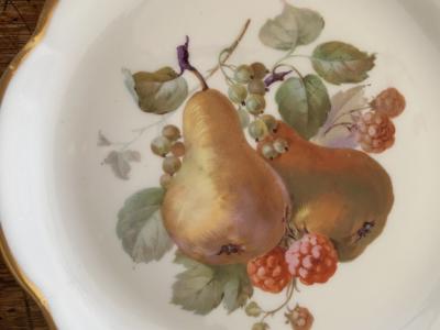 Dekorative Dessertteller aus den 50zigern