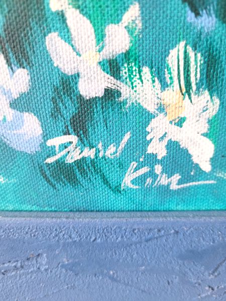 Dekoratives Gemälde „Mediterrane Berglandschaft mit See“