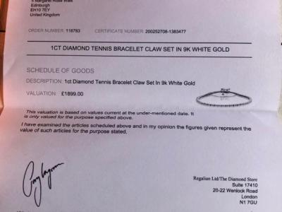 Pulsera de diamantes