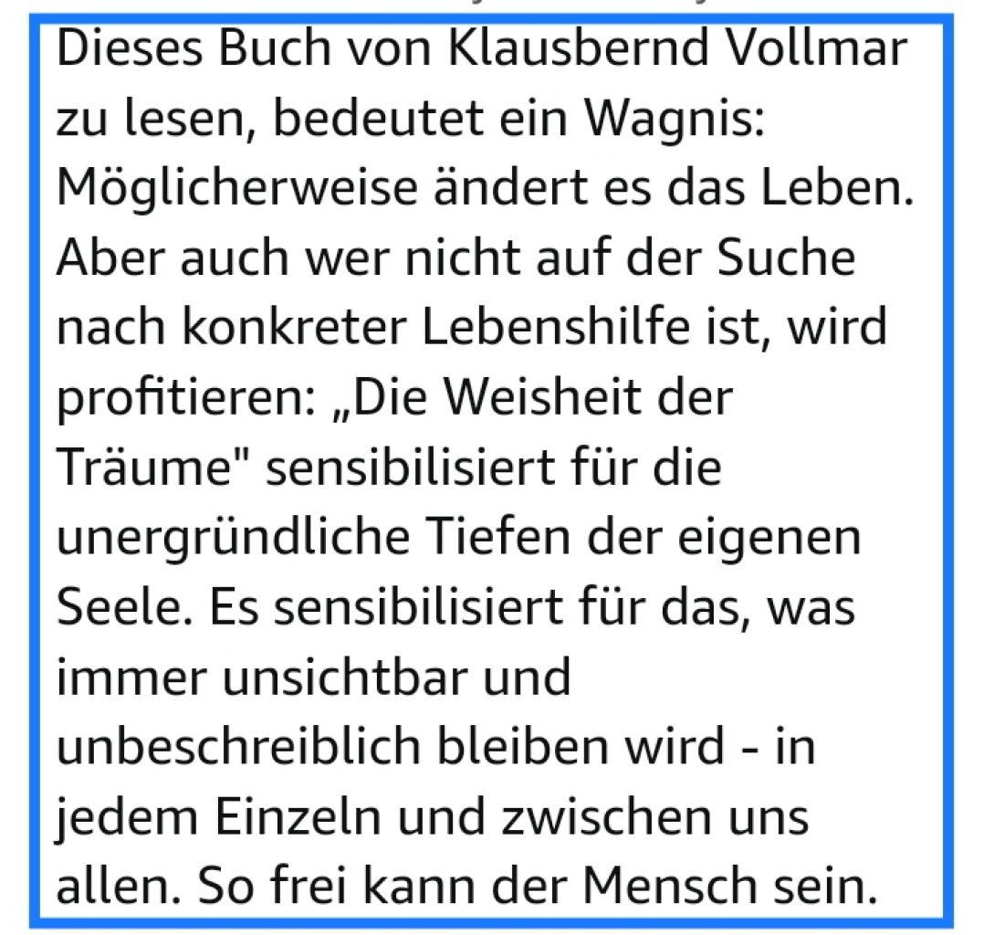 DIE Weisheit der TRÄUME