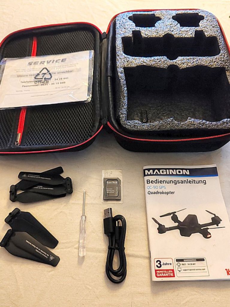 Dron QC-90 GPS Cuadricóptero para principiantes, Maginon