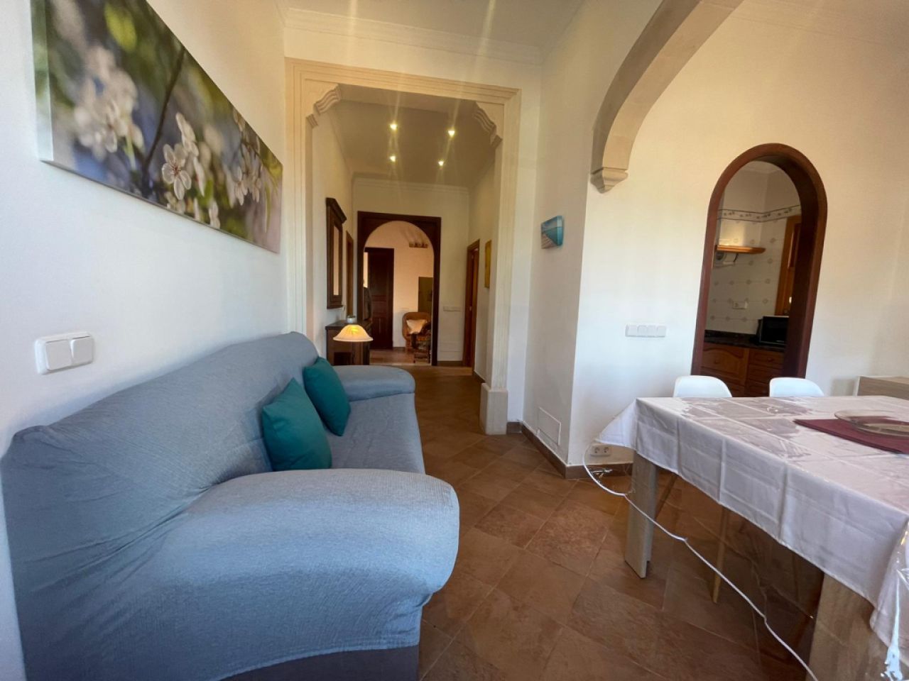 Ebenerdiges Chalet mit Garten, Terrasse und Meerblick in Cala Figuera-- CH 48