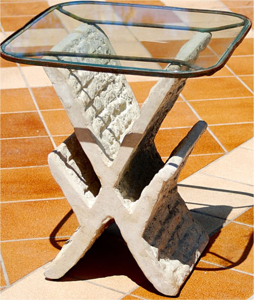 Mesa cuadrada de piedra de vidrio, mesa auxiliar con revistero, bolsa de periódico