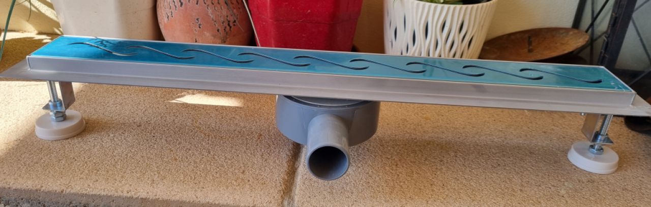 Edelstahl Duschrinne 60cm, neu