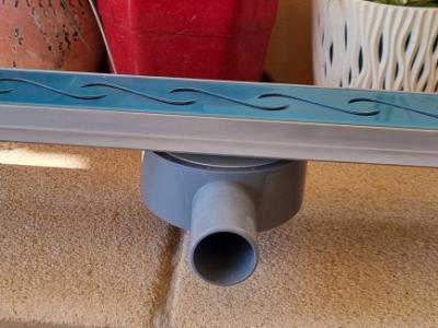 Stainless steel shower channel 60cm, new