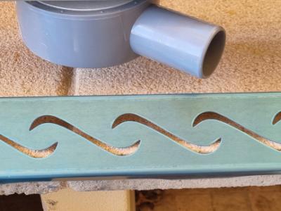 Stainless steel shower channel 60cm, new