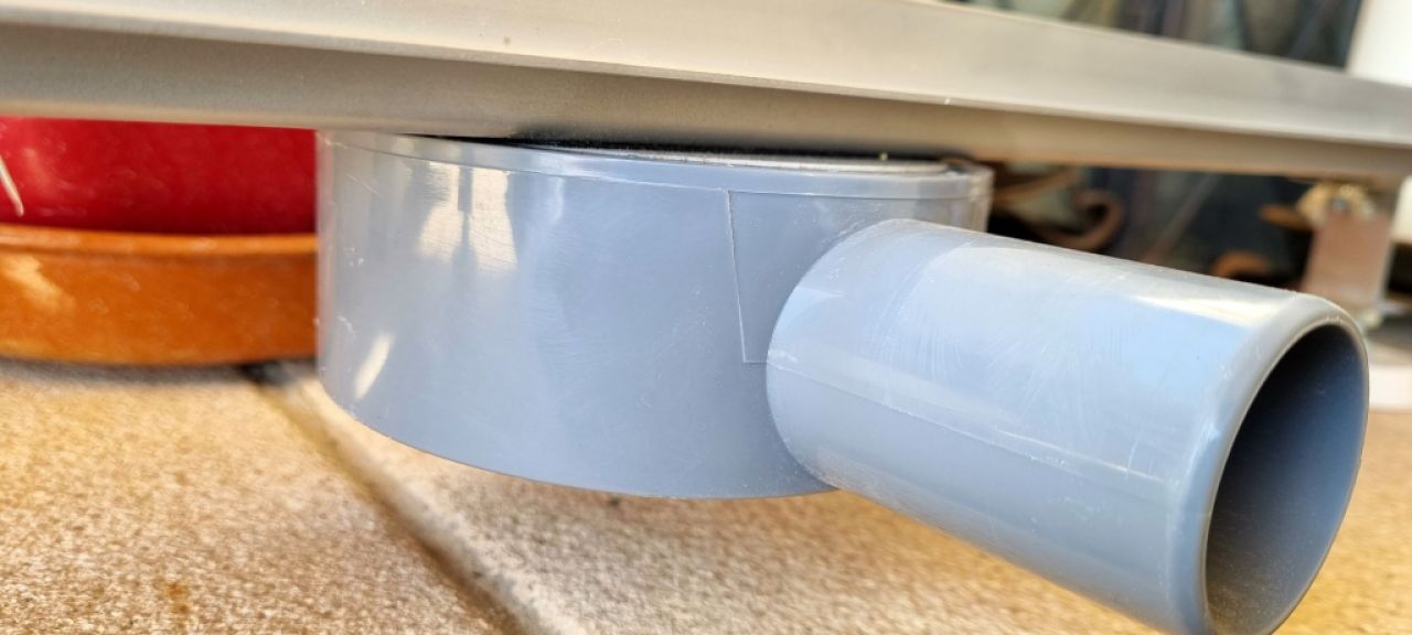 Stainless steel shower channel 60cm, new