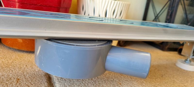 Stainless steel shower channel 60cm, new