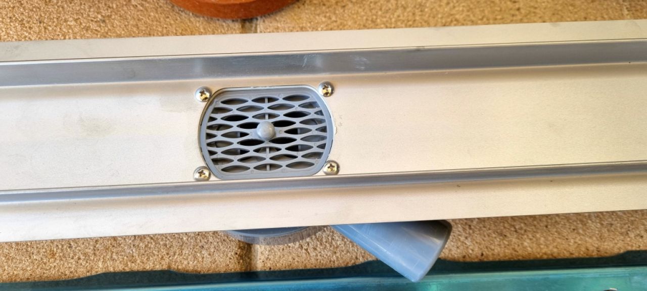 Stainless steel shower channel 60cm, new