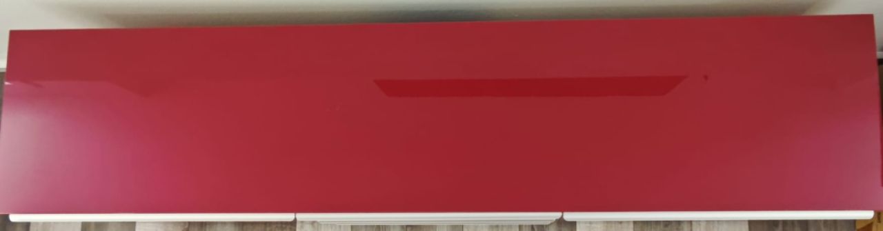 Aparador elegante lacado rojo brillo