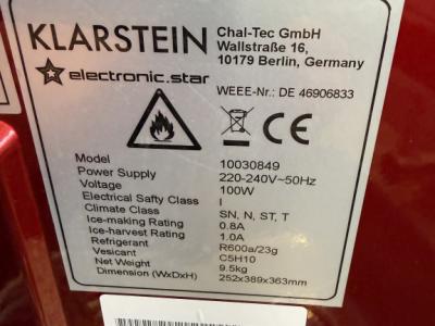 Máquina de cubitos Klarsein