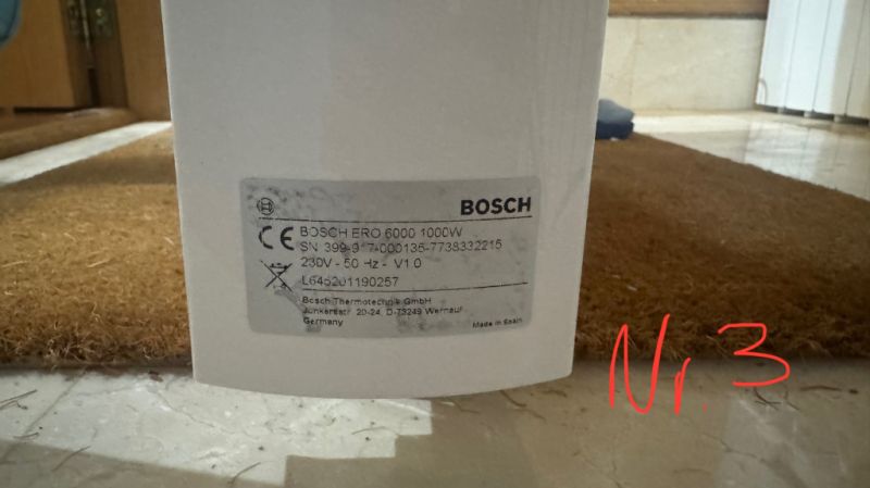 Calefactores eléctricos de Bosch y equation