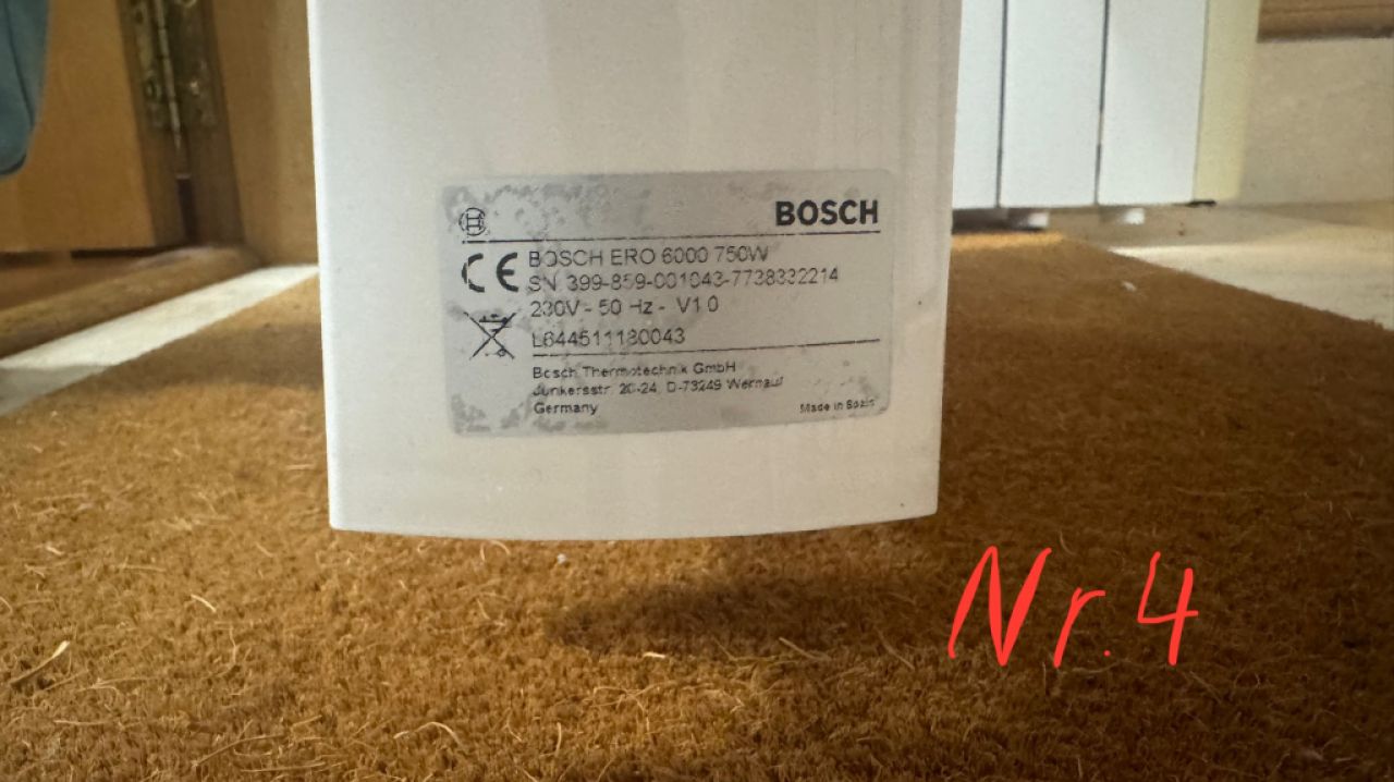 Calefactores eléctricos de Bosch y equation