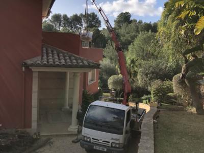 Entleerung, Demontage und Abbruch. Leerung, Räumung und Abbruch.